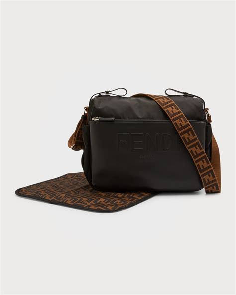 Fendi FF Logo Diaper Bag w/ Changing Pad 